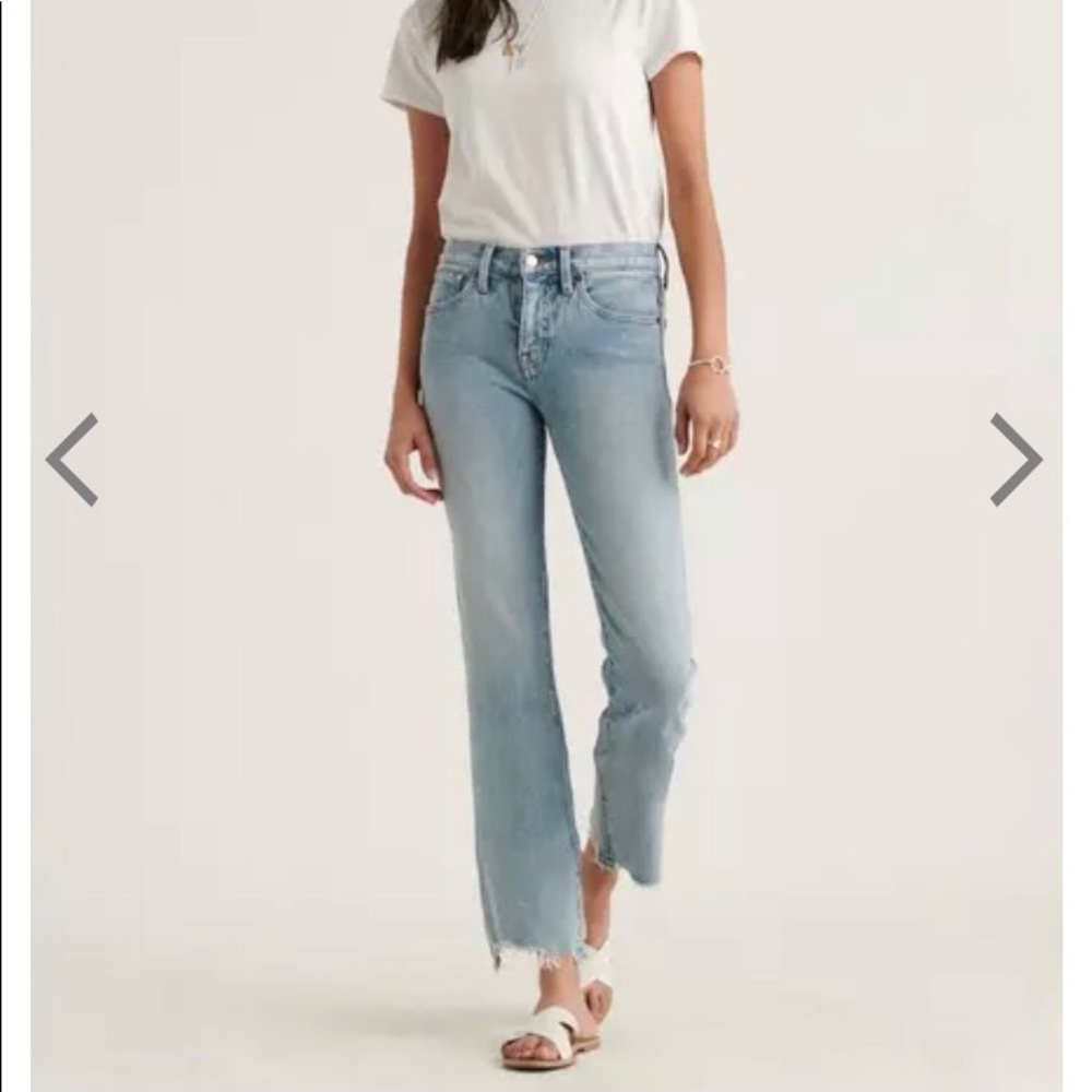NWOT Lucky Brand Ava Crop Mini Boot Jean